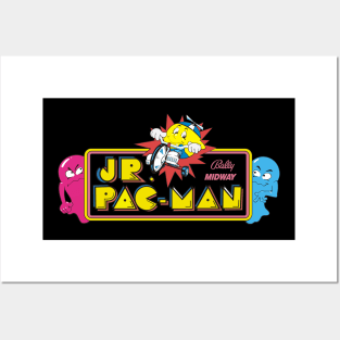 Jr. Pac Man Logo Posters and Art